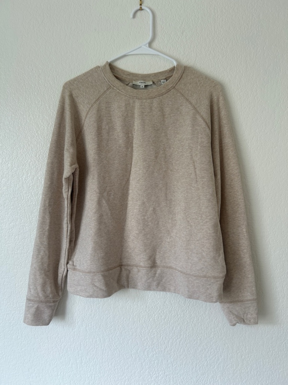 Vince Heathered Taupe Crewneck Sweatshirt